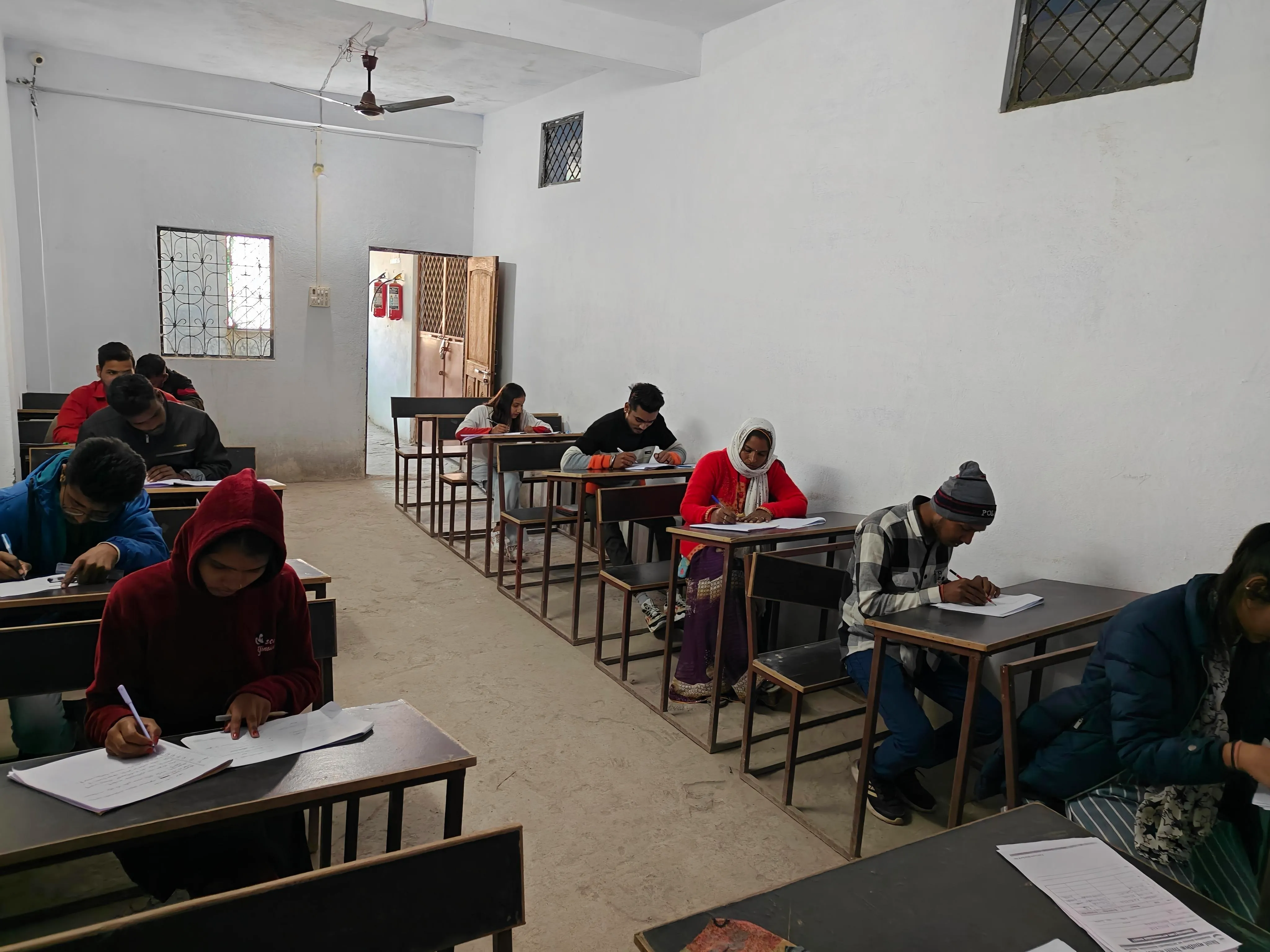 ITI trainees appearing in examination