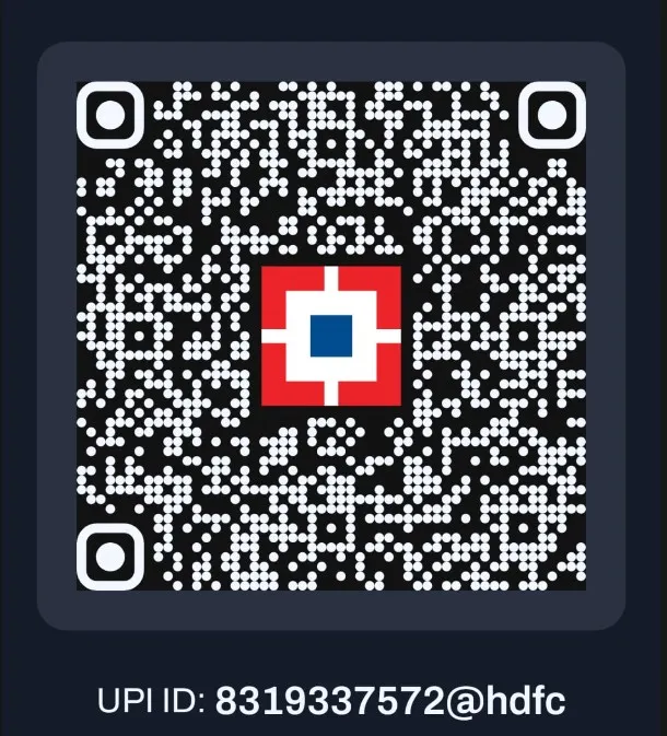 Institute admission fee payment QR code